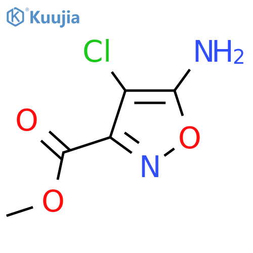 Methyl 5-amino-4-chloro-1,2-oxazole-3-carboxylate structure