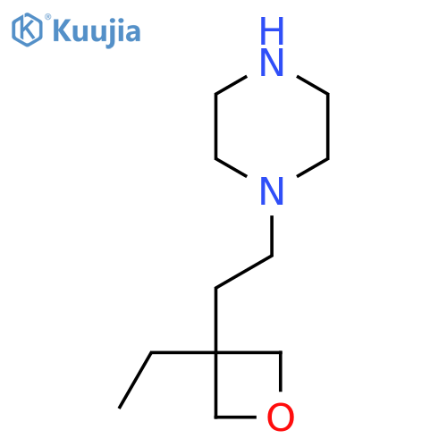 1-2-(3-ethyloxetan-3-yl)ethylpiperazine structure