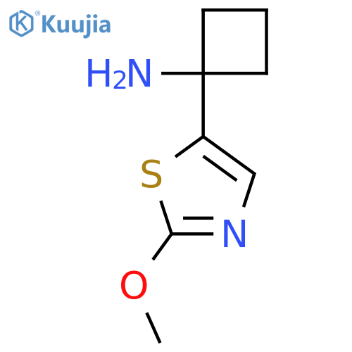 1-(2-Methoxy-1,3-thiazol-5-yl)cyclobutan-1-amine structure