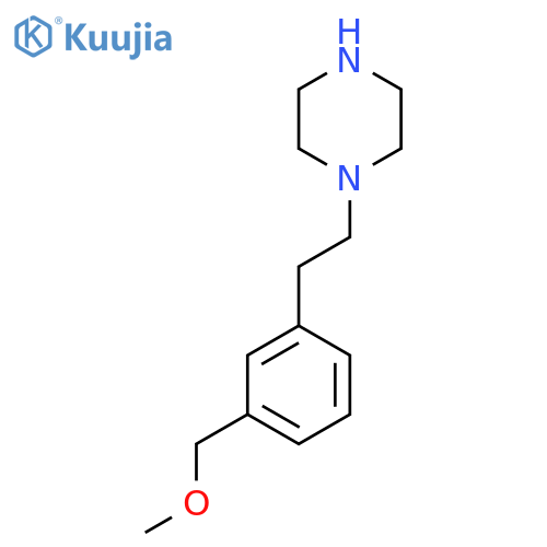 1-{2-3-(methoxymethyl)phenylethyl}piperazine structure