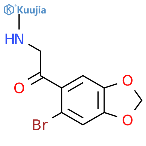 1-(6-bromo-1,3-dioxaindan-5-yl)-2-(methylamino)ethan-1-one structure