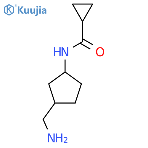 N-[3-(Aminomethyl)cyclopentyl]cyclopropanecarboxamide structure
