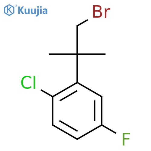 2-(1-Bromo-2-methylpropan-2-yl)-1-chloro-4-fluorobenzene structure
