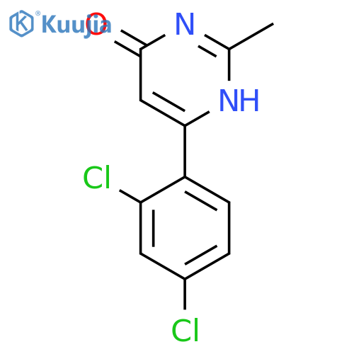 6-(2,4-dichlorophenyl)-2-methylpyrimidin-4-ol structure