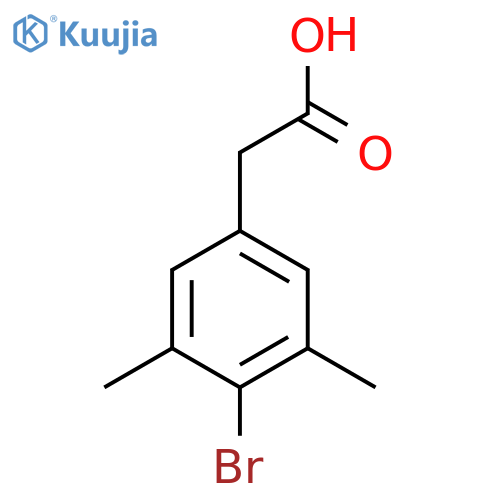 2-(4-Bromo-3,5-dimethylphenyl)acetic acid structure