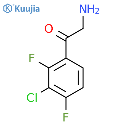 2-amino-1-(3-chloro-2,4-difluorophenyl)ethan-1-one structure