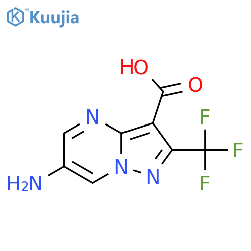 6-Amino-2-(trifluoromethyl)pyrazolo[1,5-a]pyrimidine-3-carboxylic acid structure