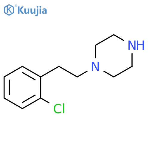 1-2-(2-chlorophenyl)ethylpiperazine structure