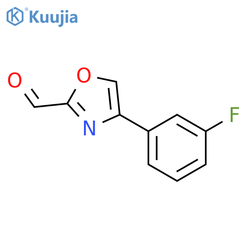 2-Oxazolecarboxaldehyde, 4-(3-fluorophenyl)- structure