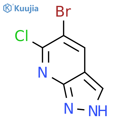5-Bromo-6-chloro-1H-pyrazolo[3,4-b]pyridine structure