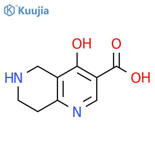 4-hydroxy-5,6,7,8-tetrahydro-1,6-naphthyridine-3-carboxylic acid structure
