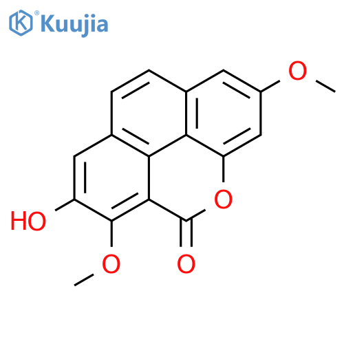 5H-Phenanthro[4,5-bcd]pyran-5-one,7-hydroxy-2,6-dimethoxy- structure