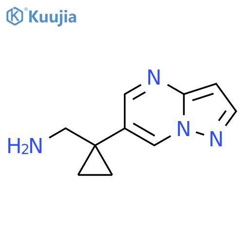 (1-{pyrazolo1,5-apyrimidin-6-yl}cyclopropyl)methanamine structure
