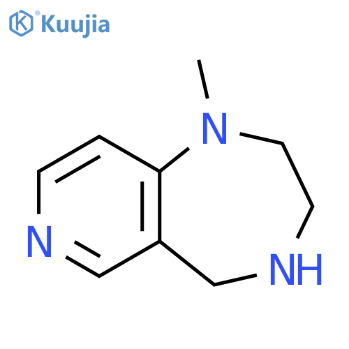 1H-Pyrido[4,3-e]-1,4-diazepine, 2,3,4,5-tetrahydro-1-methyl- structure