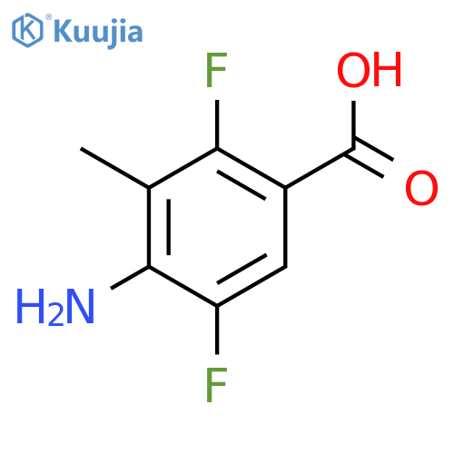 Benzoic acid,4-amino-2,5-difluoro-3-methyl- structure