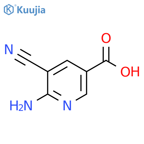 6-amino-5-cyanopyridine-3-carboxylic acid structure