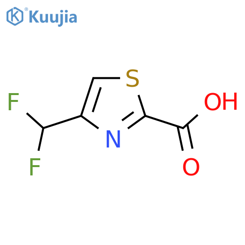 4-(Difluoromethyl)-1,3-thiazole-2-carboxylic acid structure