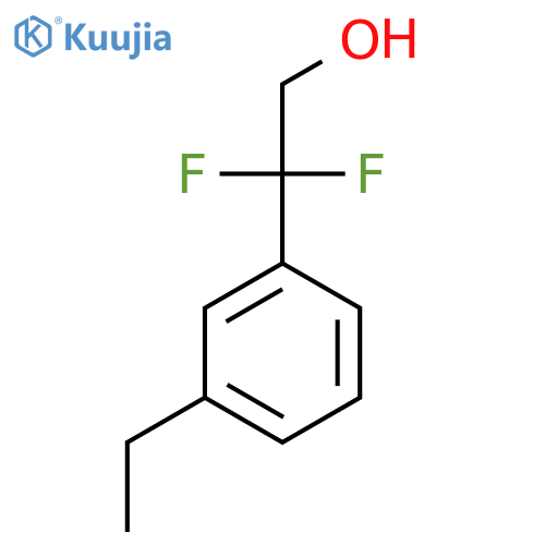 2-(3-ethylphenyl)-2,2-difluoroethan-1-ol structure