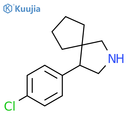 2-Azaspiro[4.4]nonane, 4-(4-chlorophenyl)- structure