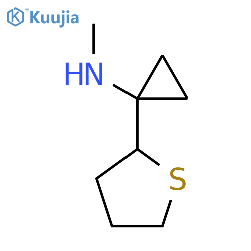 N-methyl-1-(thiolan-2-yl)cyclopropan-1-amine structure