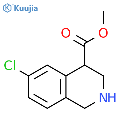 methyl 6-chloro-1,2,3,4-tetrahydroisoquinoline-4-carboxylate structure