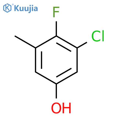 3-Chloro-4-fluoro-5-methylphenol structure