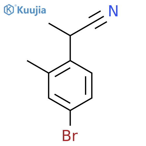 2-(4-Bromo-2-methylphenyl)propanenitrile structure