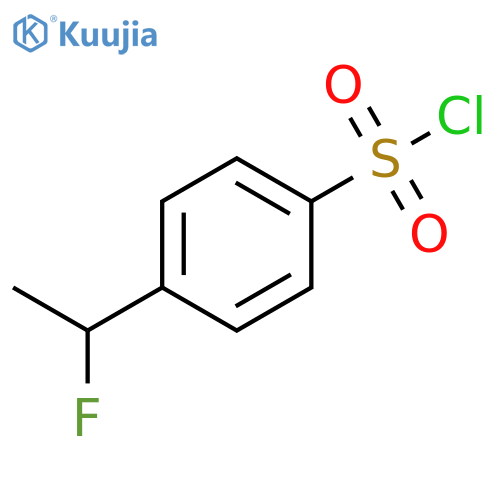 Benzenesulfonyl chloride, 4-(1-fluoroethyl)- structure