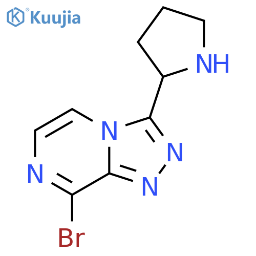 2-{8-bromo-1,2,4triazolo4,3-apyrazin-3-yl}pyrrolidine structure