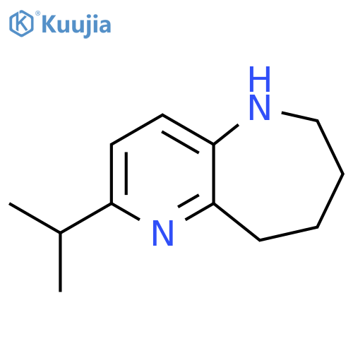 5H-Pyrido[3,2-b]azepine, 6,7,8,9-tetrahydro-2-(1-methylethyl)- structure