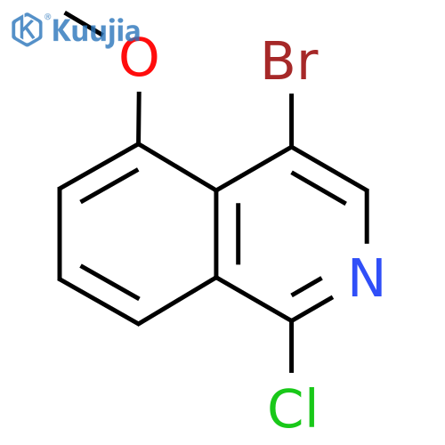 4-Bromo-1-chloro-5-methoxyisoquinoline structure