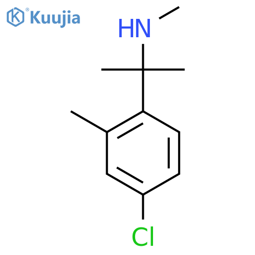 2-(4-chloro-2-methylphenyl)propan-2-yl(methyl)amine structure