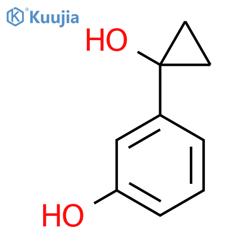 3-(1-Hydroxycyclopropyl)phenol structure