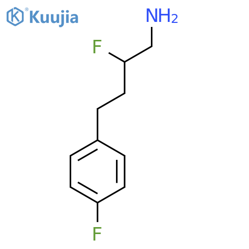 2-fluoro-4-(4-fluorophenyl)butan-1-amine structure