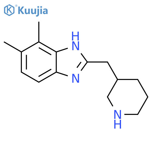 6,7-Dimethyl-2-piperidin-3-yl-1H-benzimidazole structure