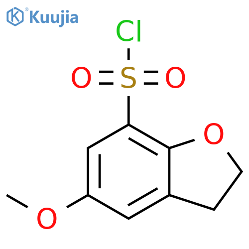 5-methoxy-2,3-dihydro-1-benzofuran-7-sulfonyl chloride structure