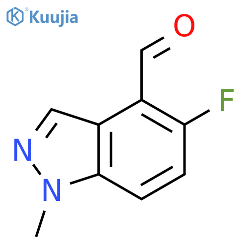 1H-Indazole-4-carboxaldehyde, 5-fluoro-1-methyl- structure