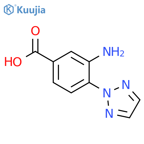 Benzoic acid, 3-amino-4-(2H-1,2,3-triazol-2-yl)- structure