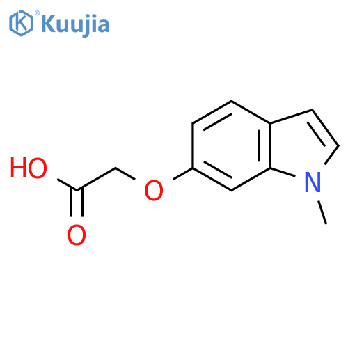 2-[(1-methyl-1H-indol-6-yl)oxy]acetic acid structure