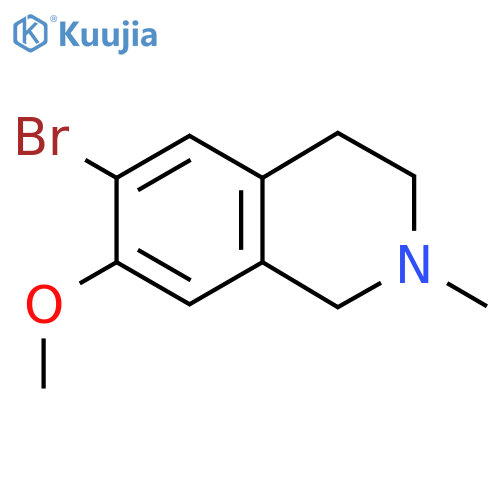 6-Bromo-7-methoxy-2-methyl-1,2,3,4-tetrahydroisoquinoline structure