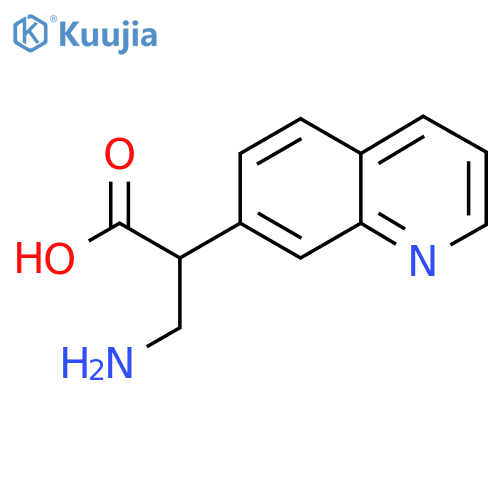 3-Amino-2-(quinolin-7-yl)propanoic acid structure