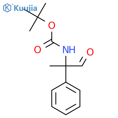 tert-butyl N-(1-oxo-2-phenylpropan-2-yl)carbamate structure