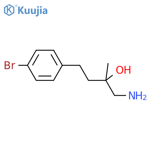 1-amino-4-(4-bromophenyl)-2-methylbutan-2-ol structure