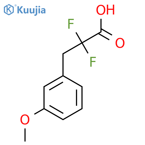 2,2-difluoro-3-(3-methoxyphenyl)propanoic acid structure