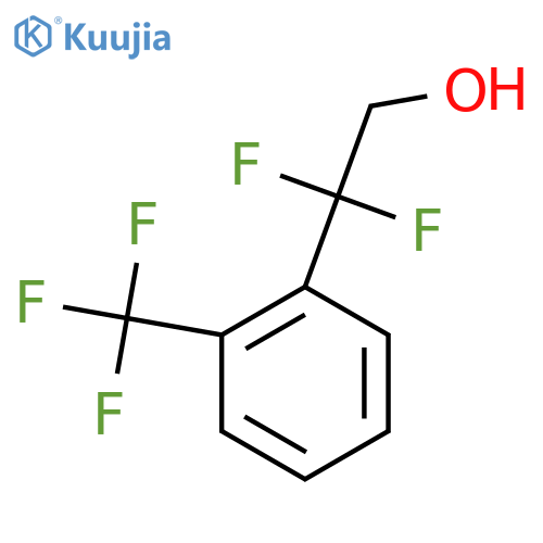 2,2-difluoro-2-2-(trifluoromethyl)phenylethan-1-ol structure