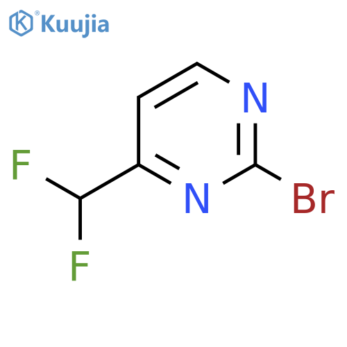 2-Bromo-4-(difluoromethyl)pyrimidine structure