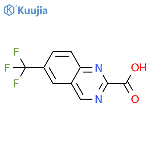 6-(trifluoromethyl)quinazoline-2-carboxylic acid structure