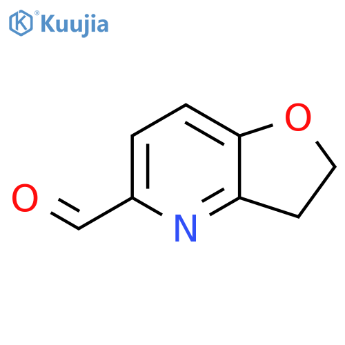 Furo[3,2-b]pyridine-5-carboxaldehyde, 2,3-dihydro- structure
