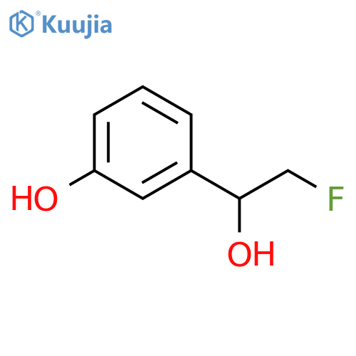 3-(2-fluoro-1-hydroxyethyl)phenol structure