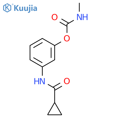 [3-(cyclopropanecarbonylamino)phenyl] N-methylcarbamate structure